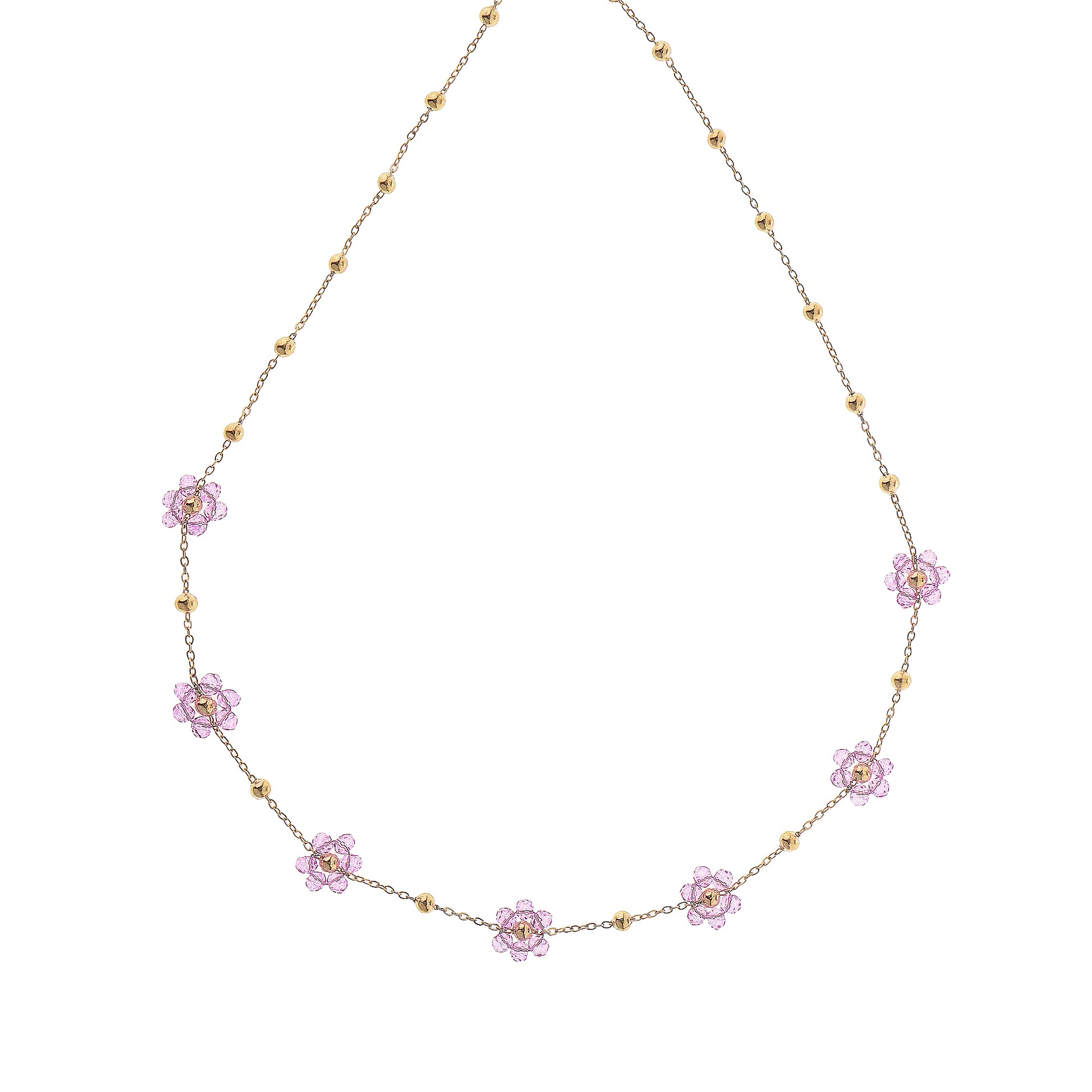 Ultralight Flower Violet necklace