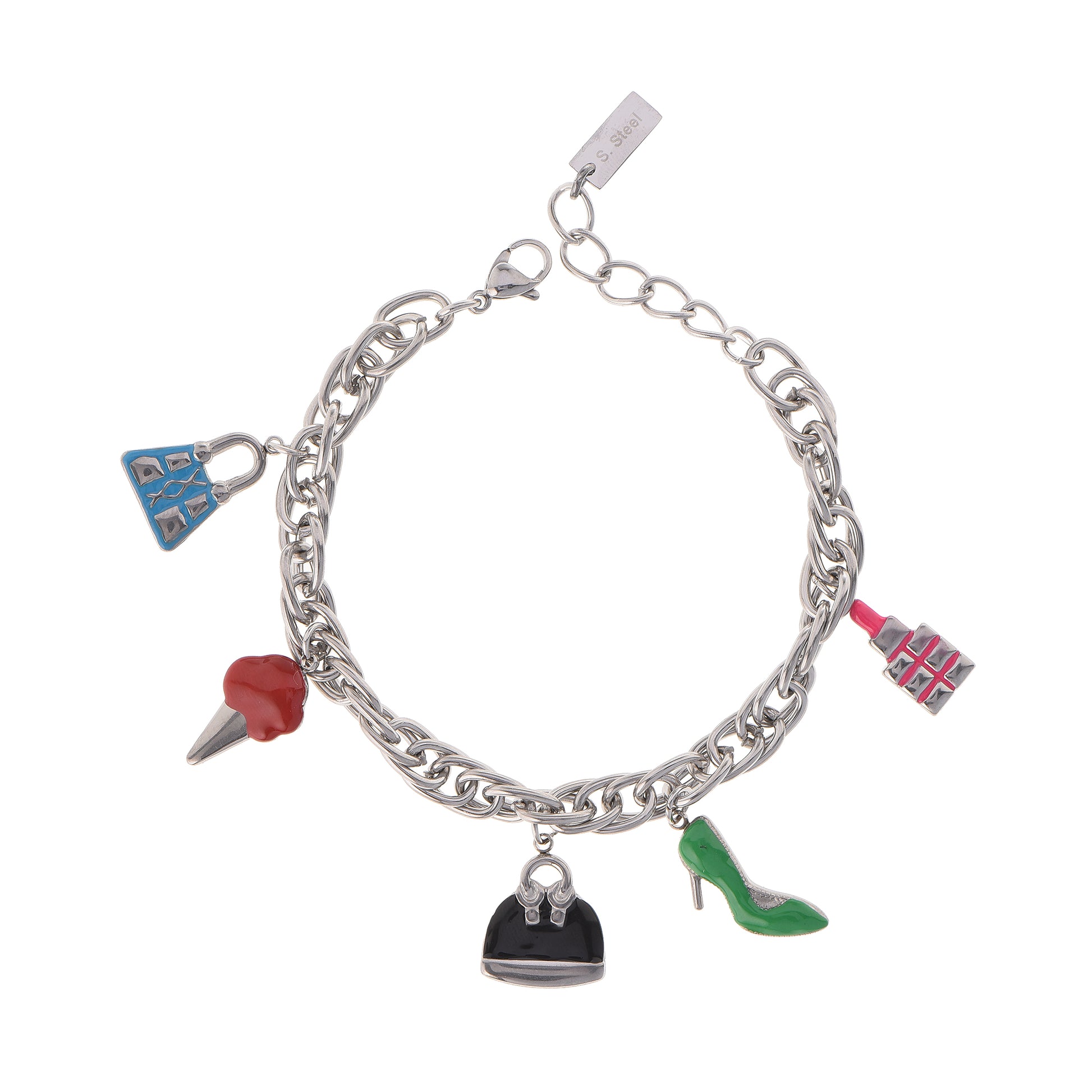 Pulsera Cadena de Ánimo Plateada