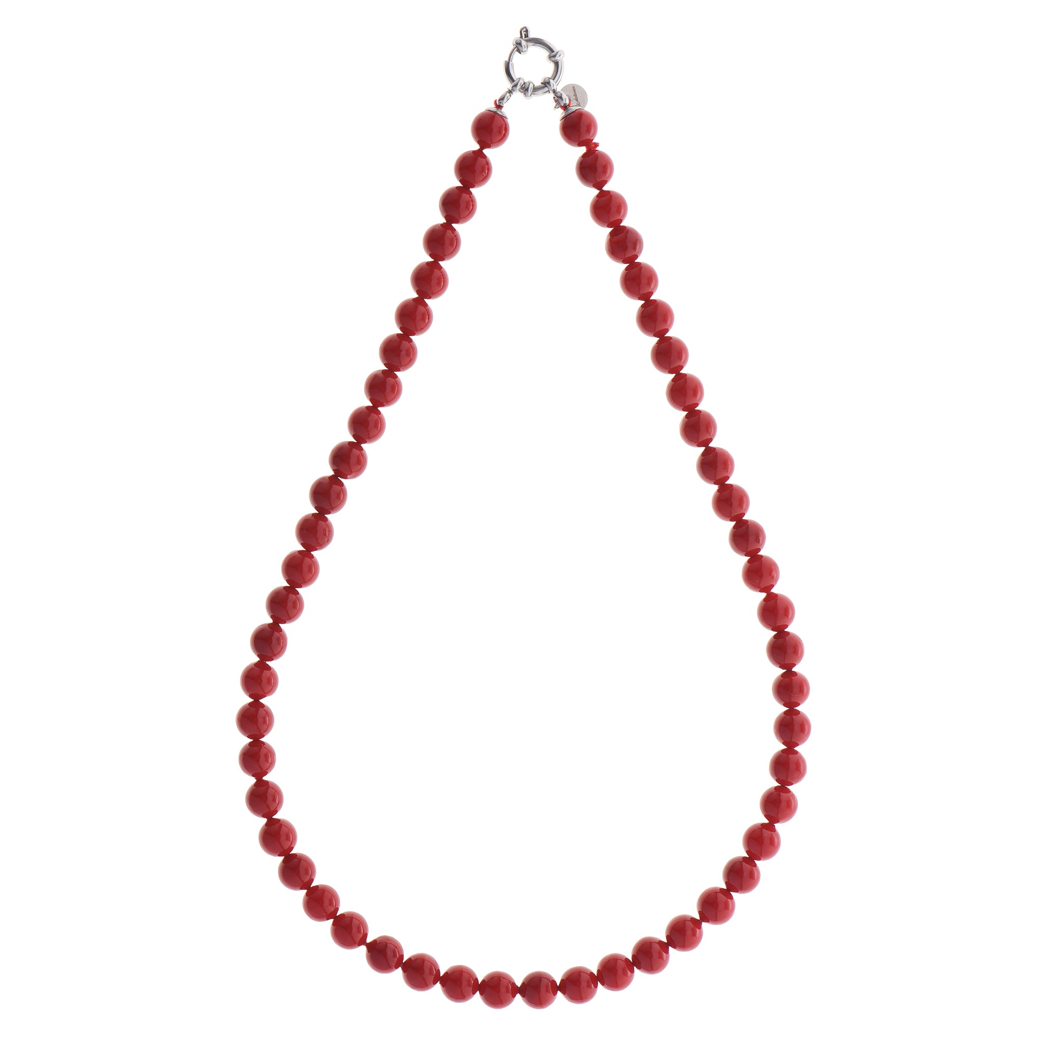 Collar Perlas Rojas