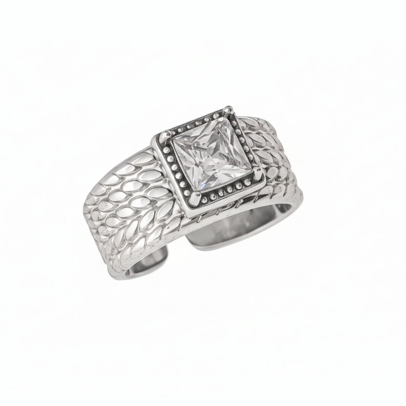 Anello Silver Band Zircon