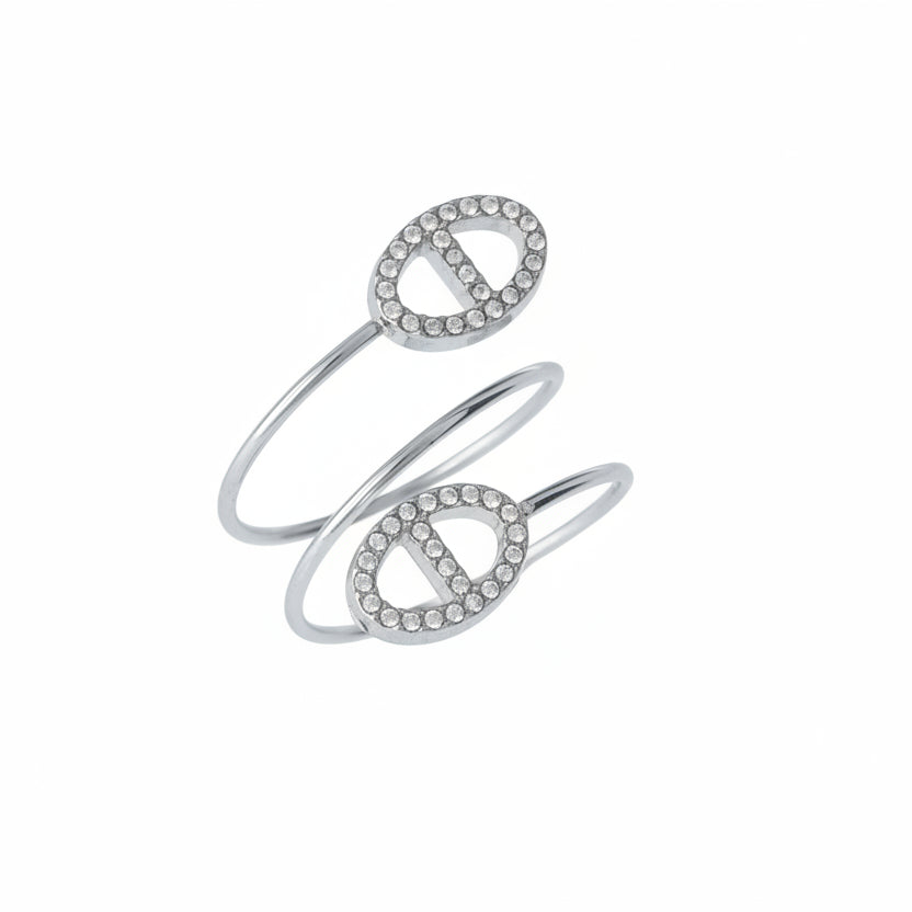 Anello Silber Doppel