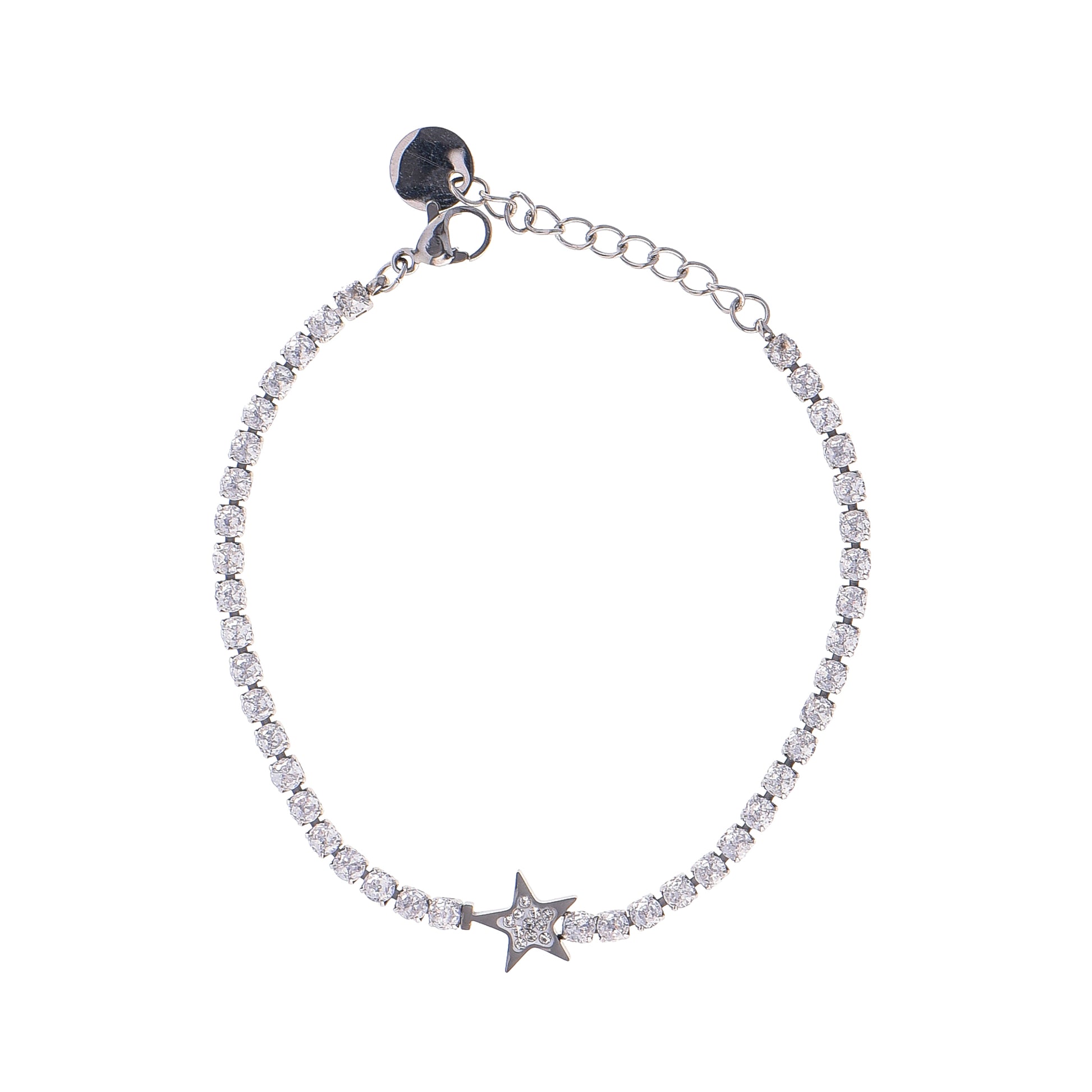 Pulsera de Plata Estrella de Tenis