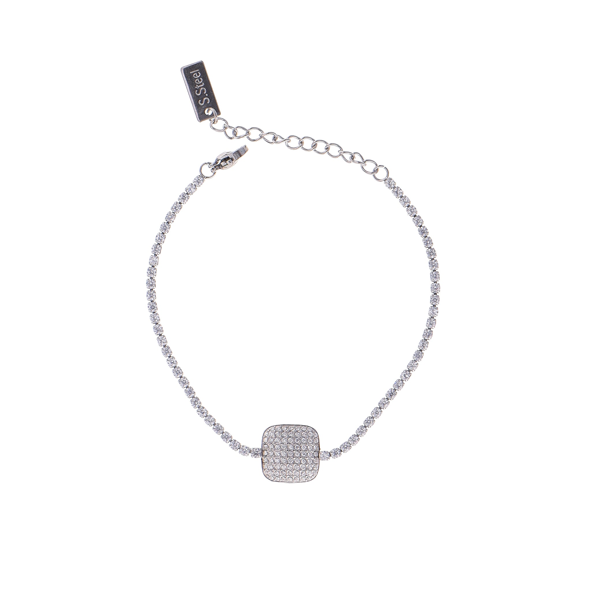 Bracciale Romantic Silver Square