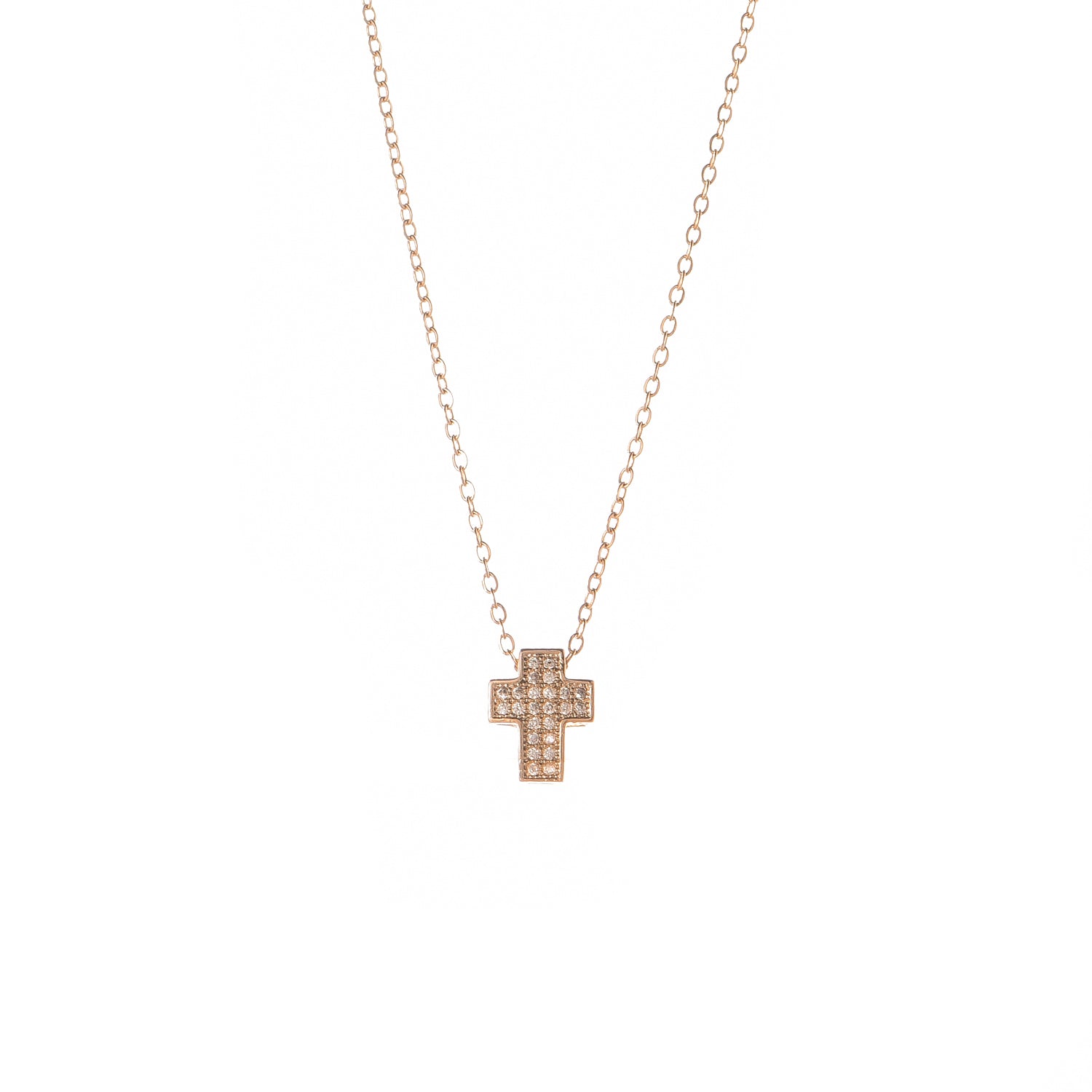 Kette Kleine Goldene Kreuz-Ikone