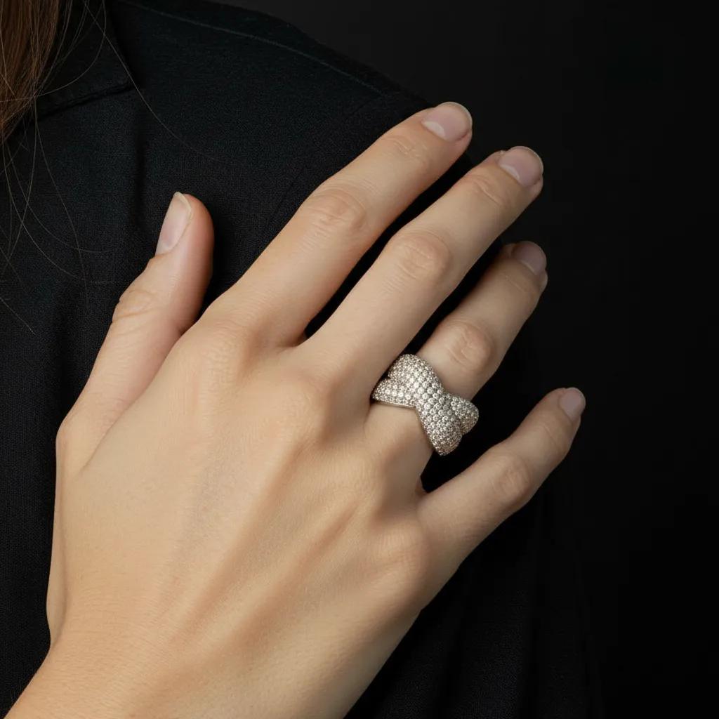 Anello Silber Sternenlicht Geflecht