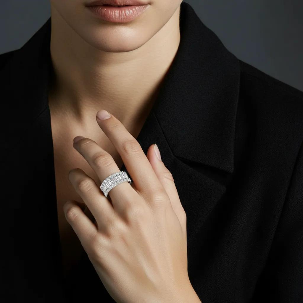 Ring Triple Diamond-Band