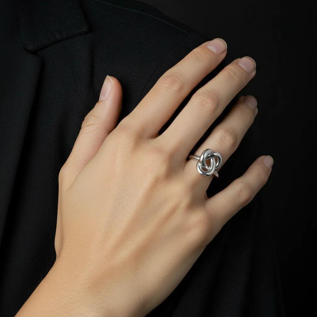 Anello Silberknoten-Bindung