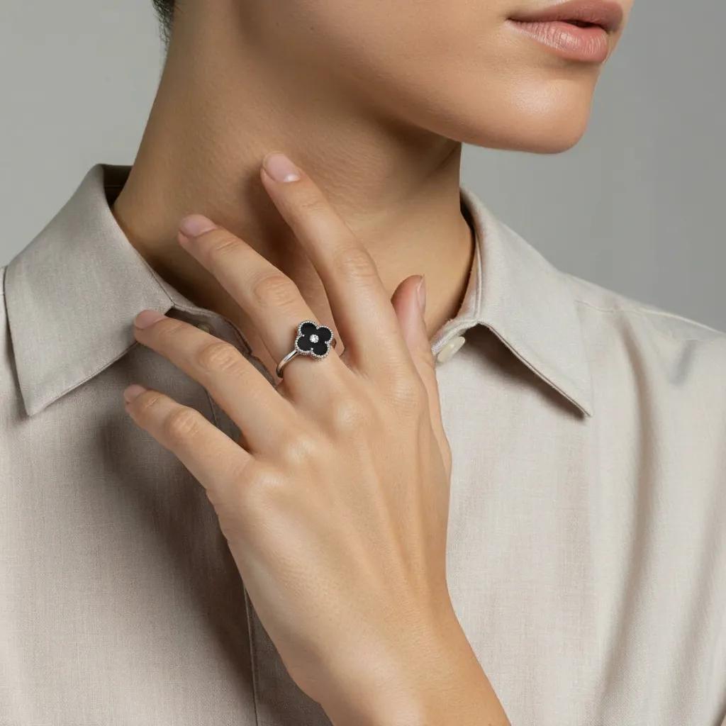 Anello Lucky Argento 925 Black