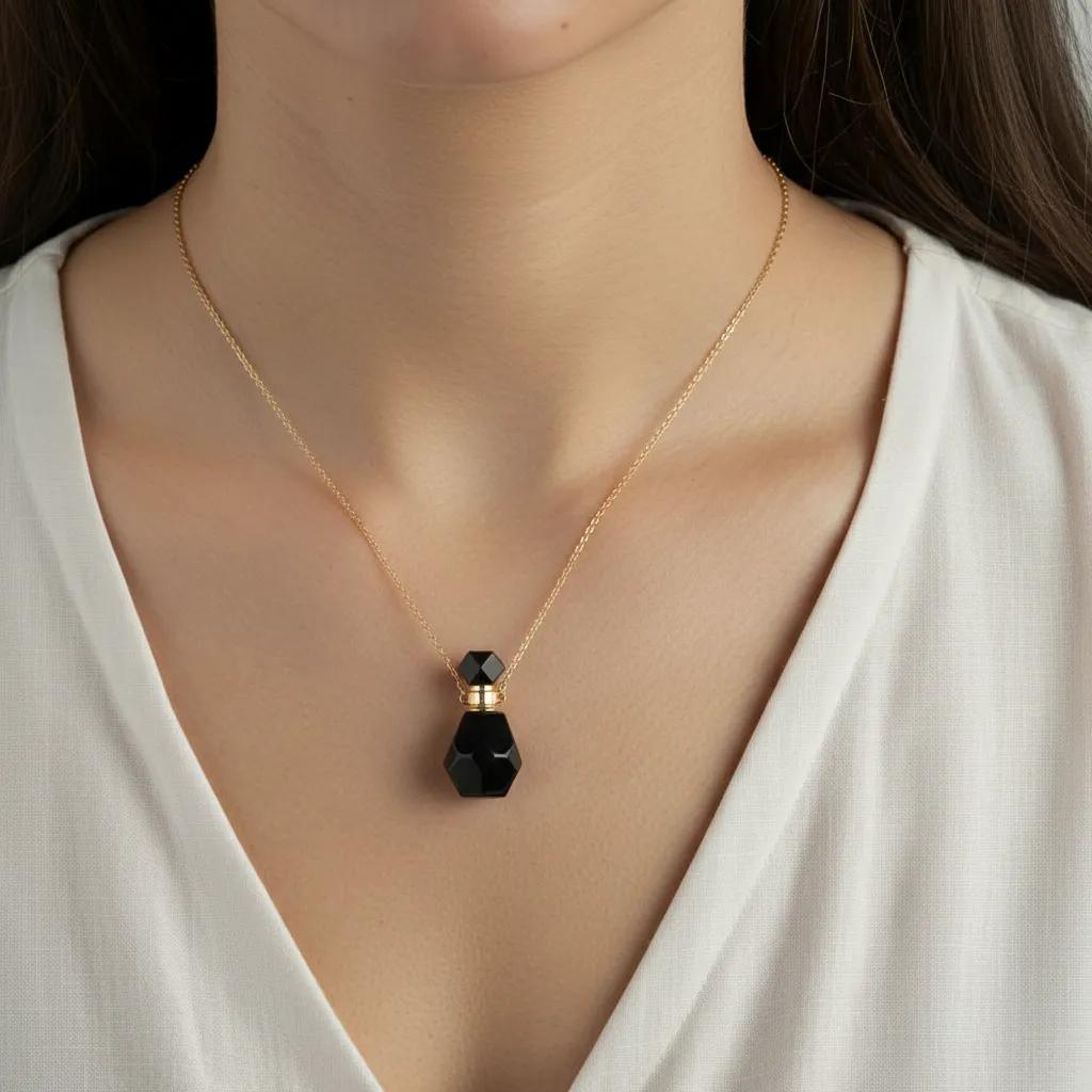 Collana Argento Parfume Black