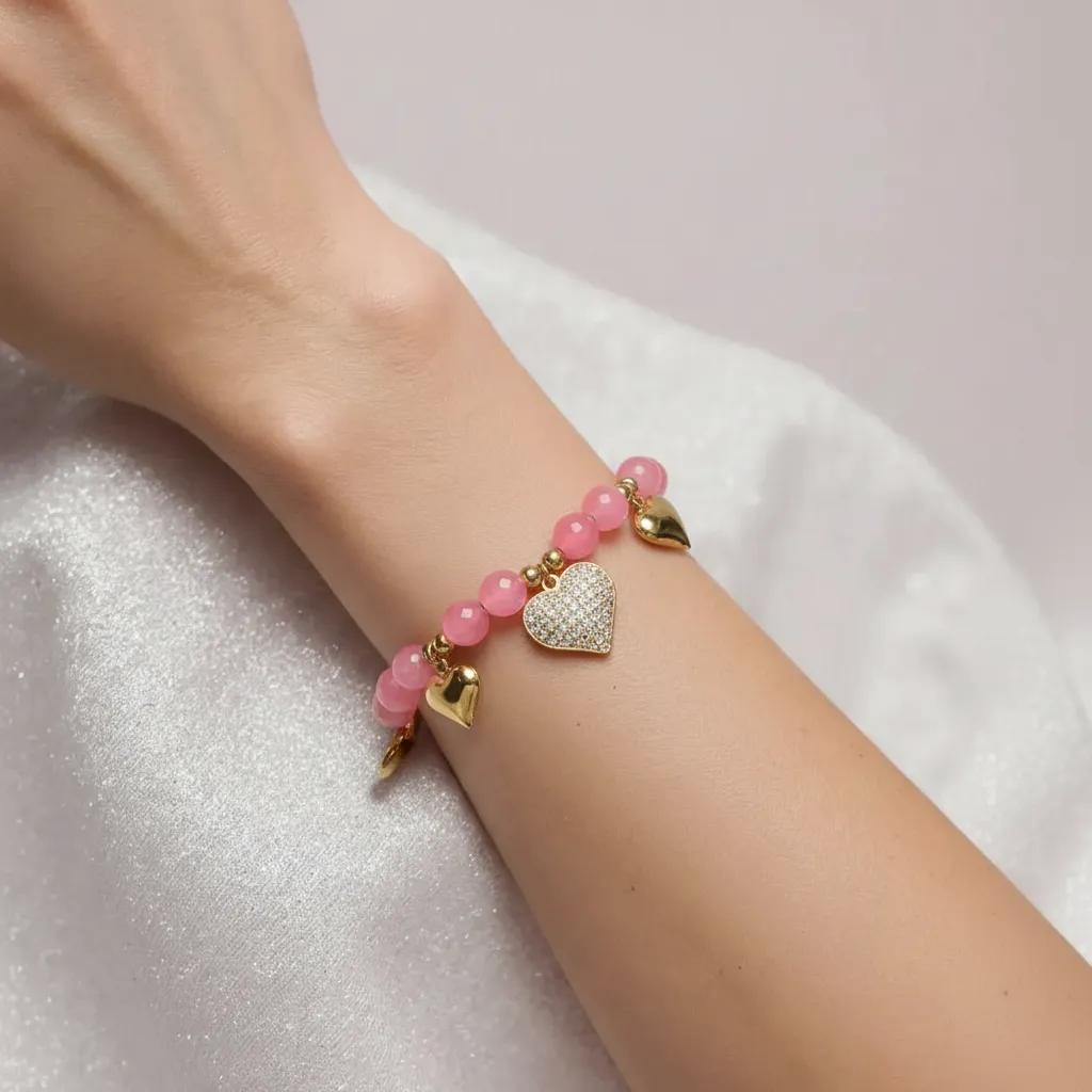 Pulsera de rosa dulce