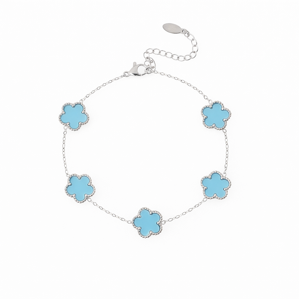 Bracciale Quadrifoglio Silver Turquoise