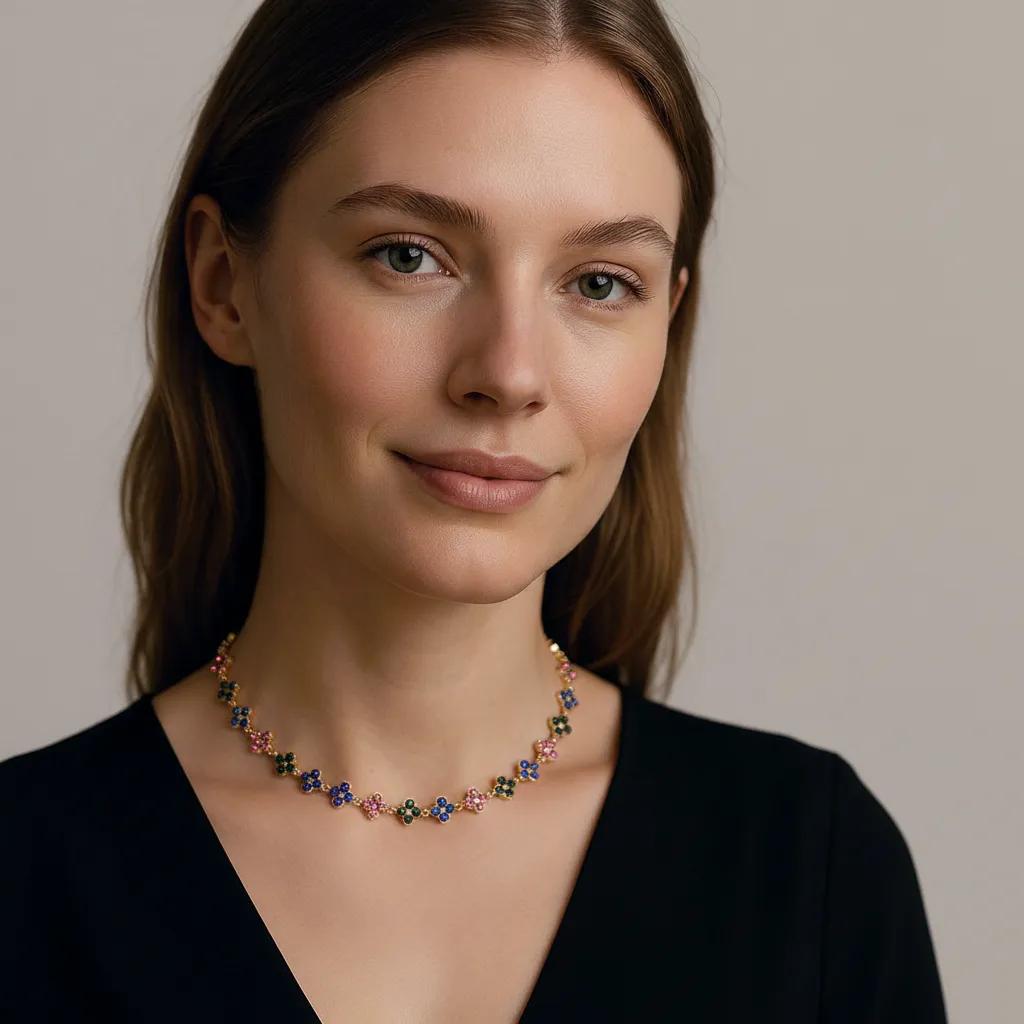 Collana Gold Serin Multicolor 1