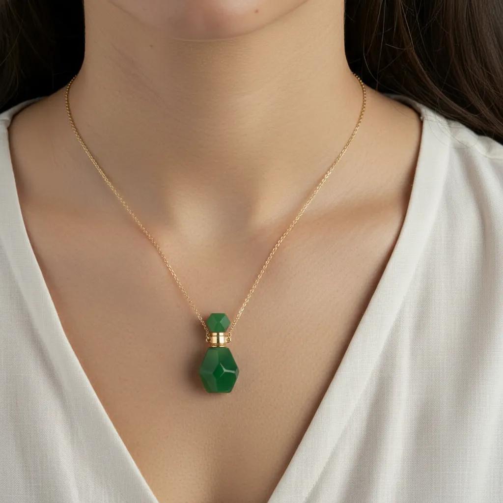 Collana Argento Parfume Green