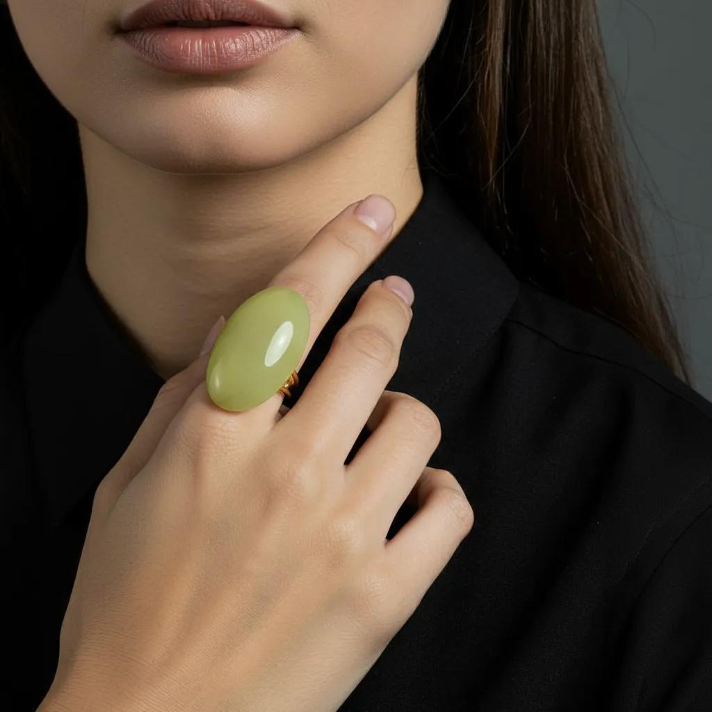 Anello Gold Iconic Green