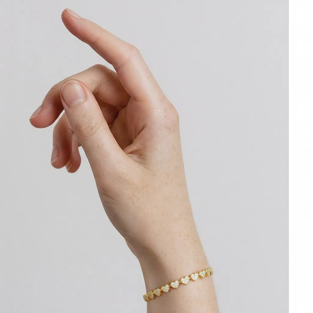 Bracciale Gold Hearts