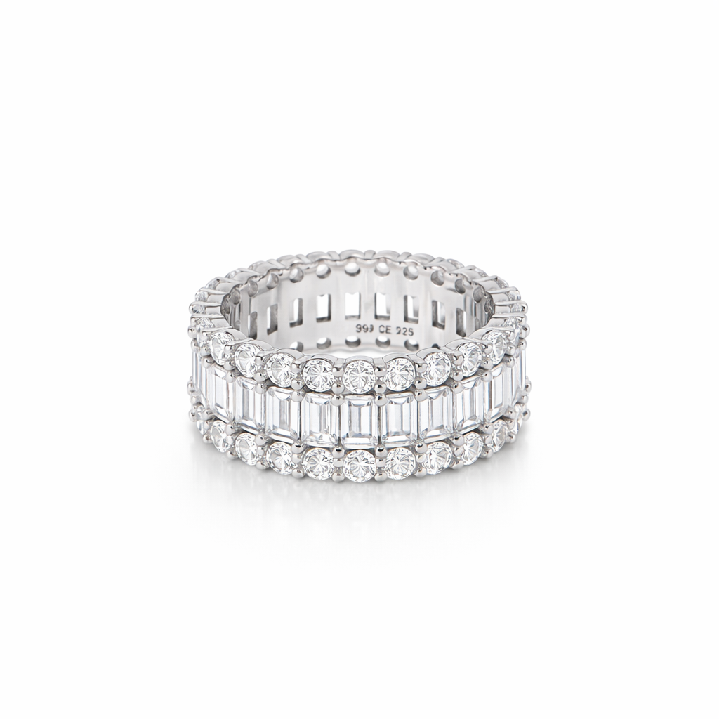 Ring Triple Diamond-Band