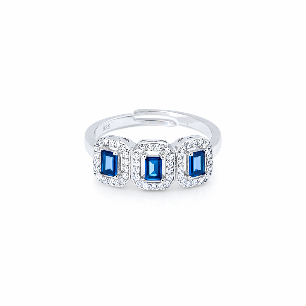 Anello Sapphire Blue Trilogy
