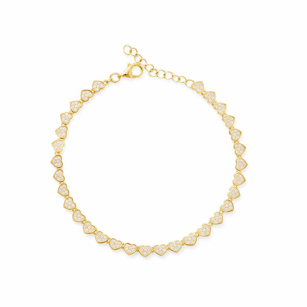 Bracciale Gold Hearts