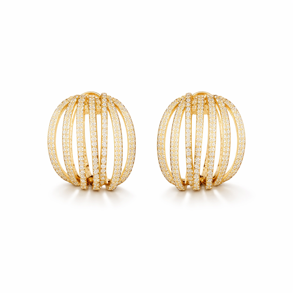 Orecchini Golden Cage Luxe