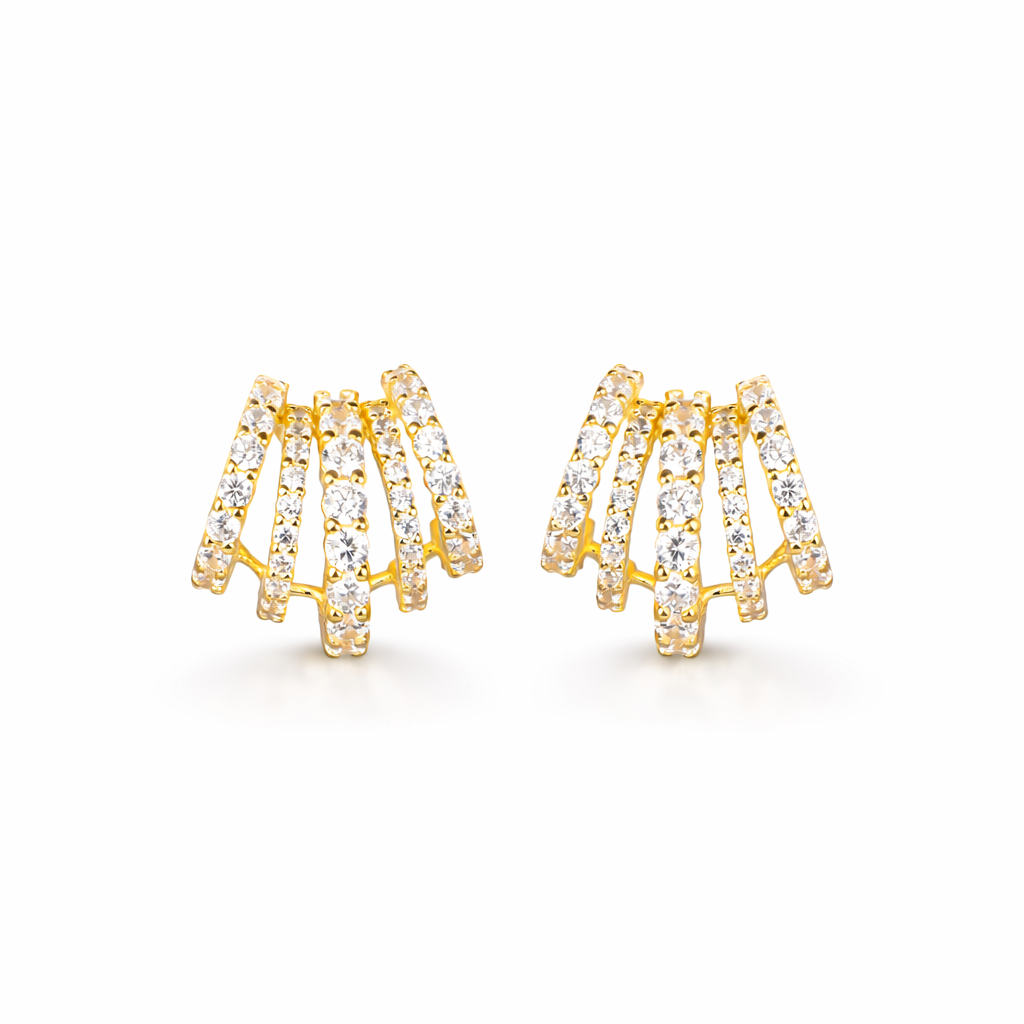 Orecchini Starlight Arched Wings Gold