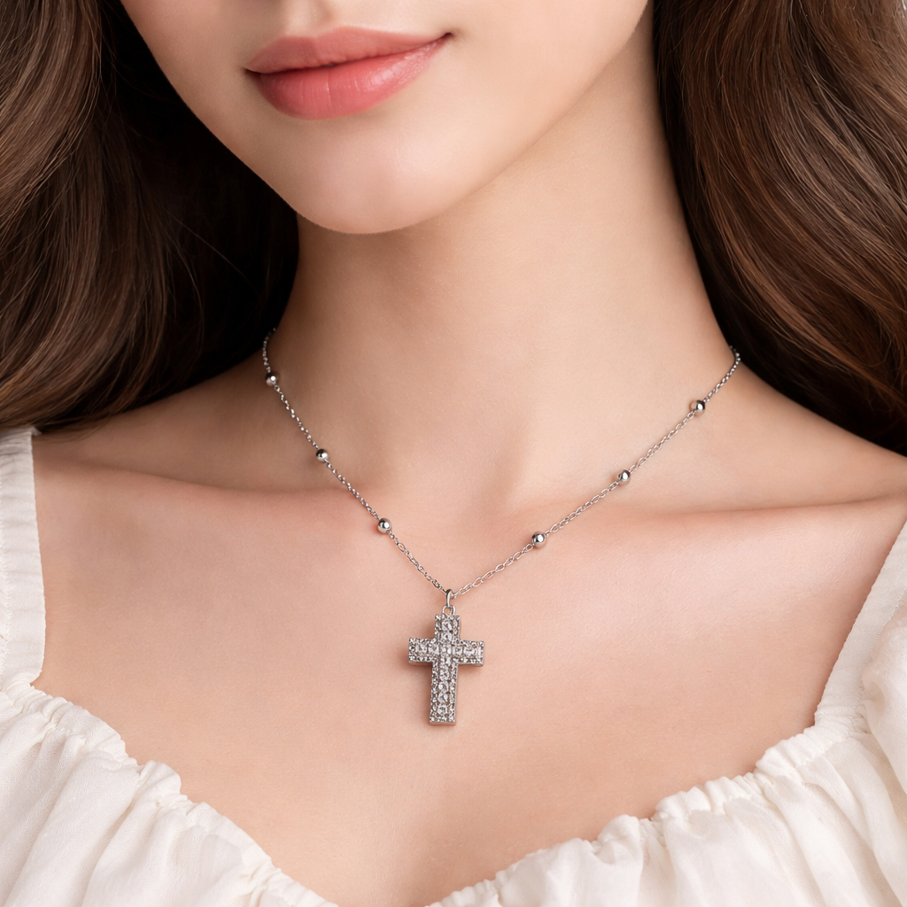 Collana Cross Glow