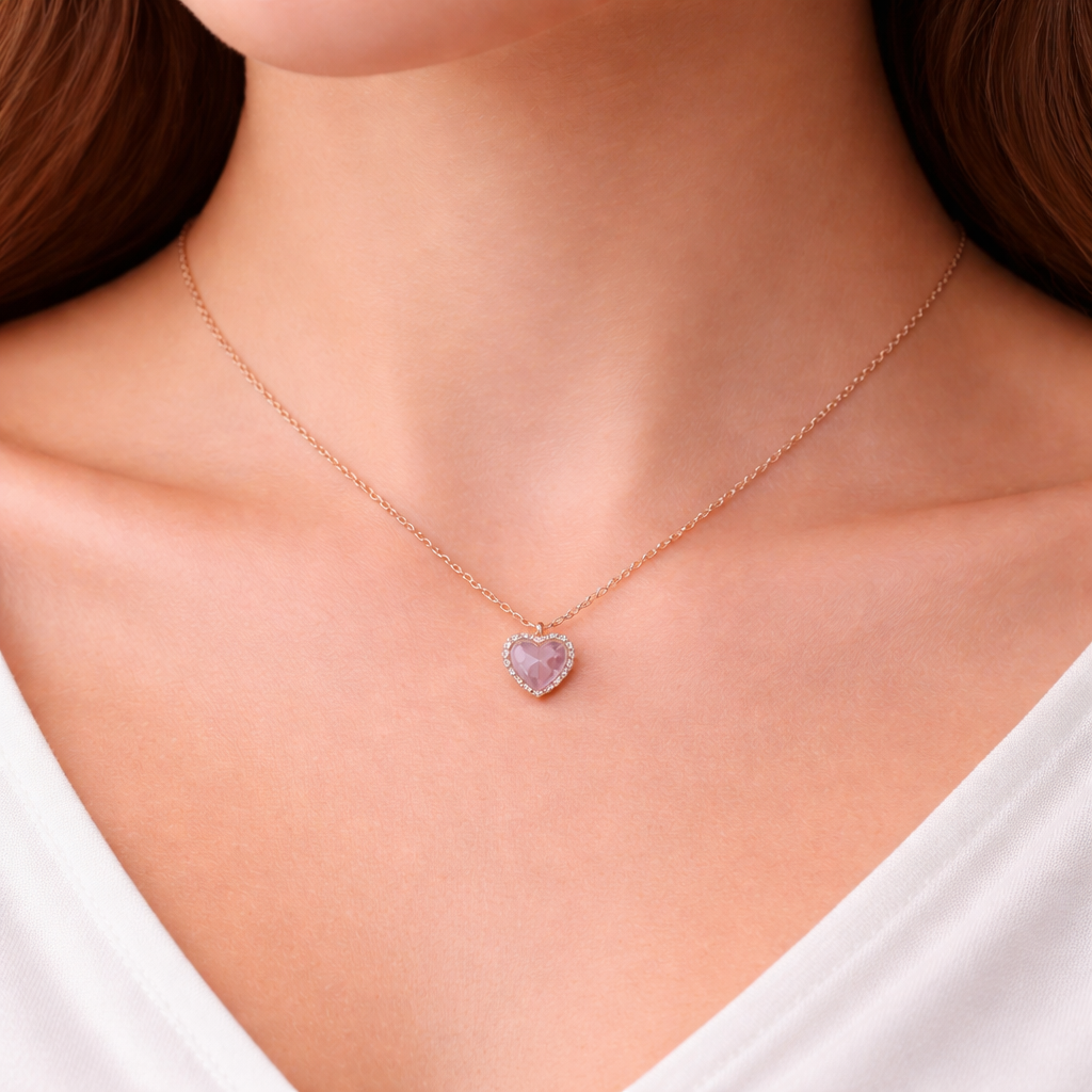Collana Violet Heart