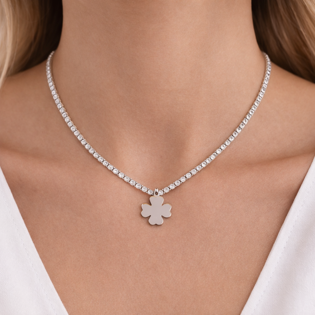 Collana Silver Clover