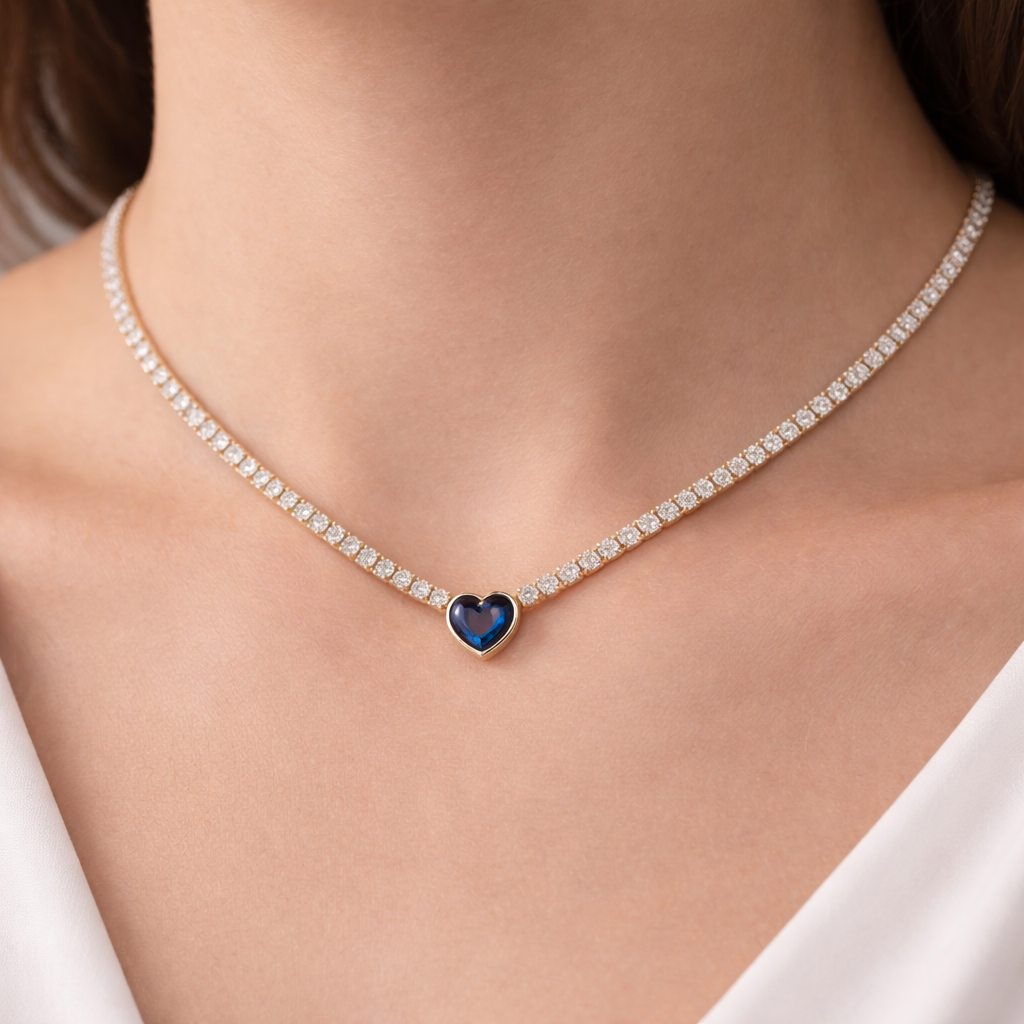 Sapphire Glow Necklace