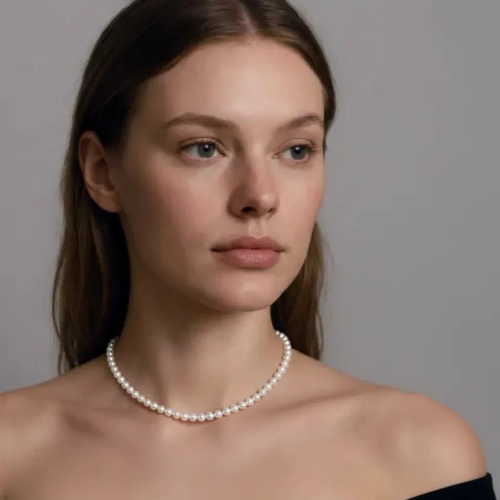 Collar Oro y Perla Atemporal