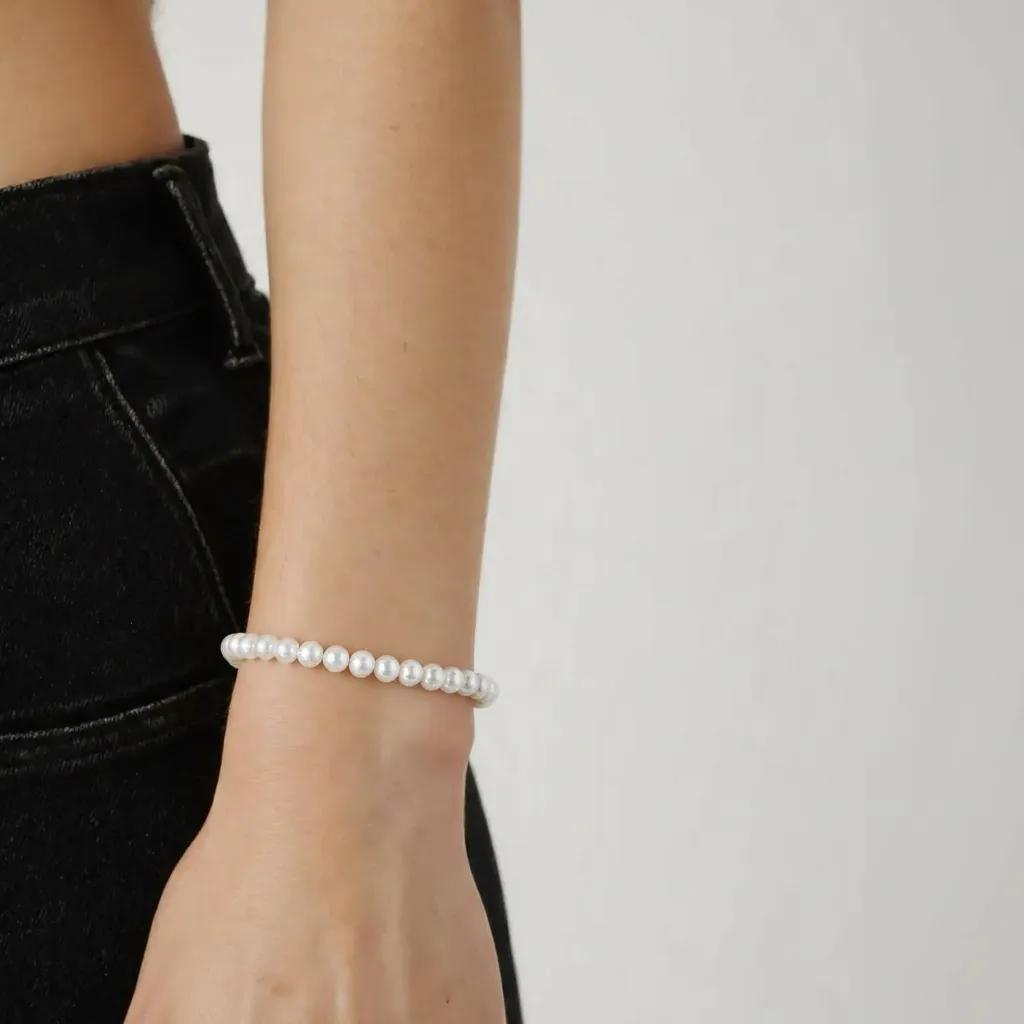 Pulsera Armonía de Oro y Perlas 0.4