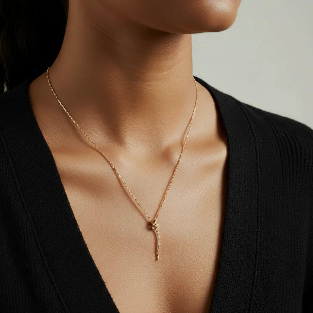 Halskette Flüssiger Glanz