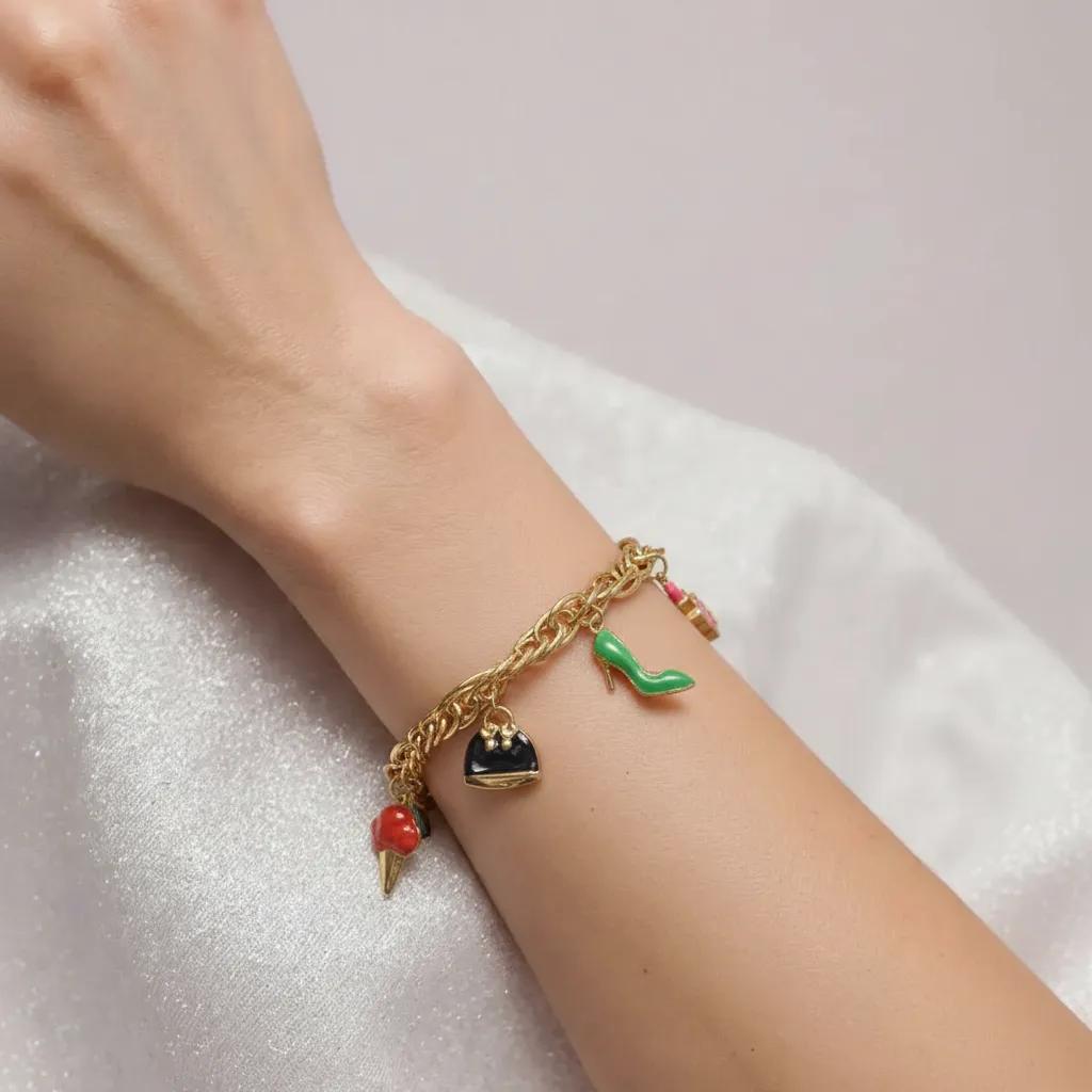 Pulsera Cadena Ánimo Dorada