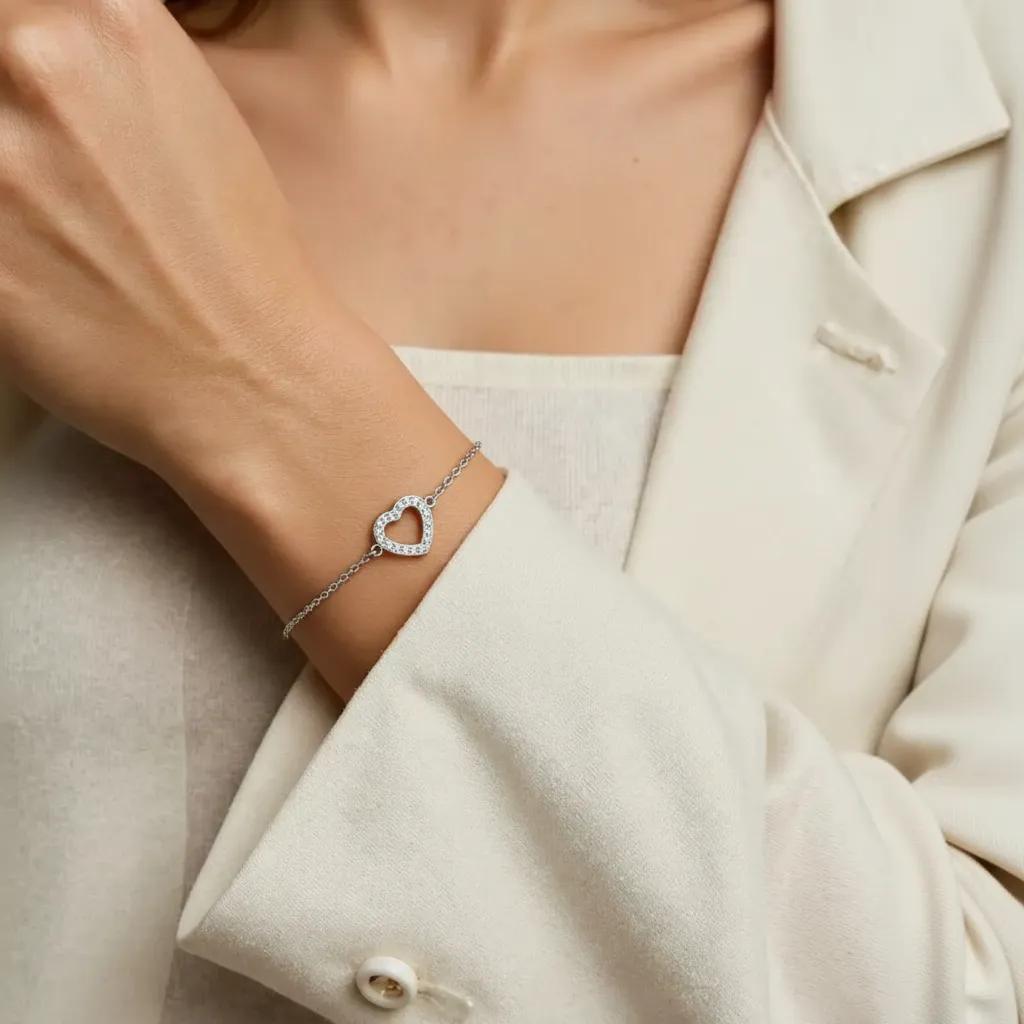 Bracciale Minimalist Silver Heart