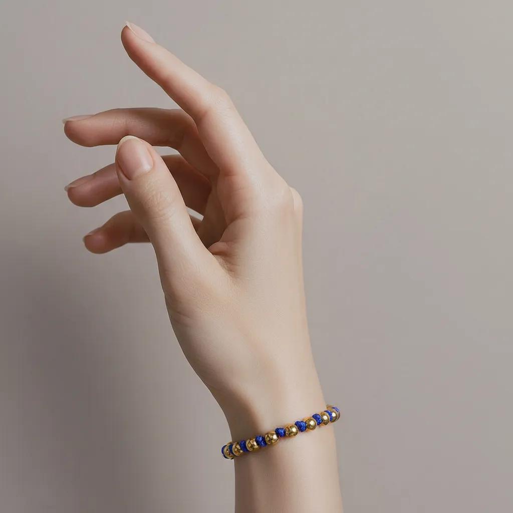 Pulsera Nudo Solar Azul
