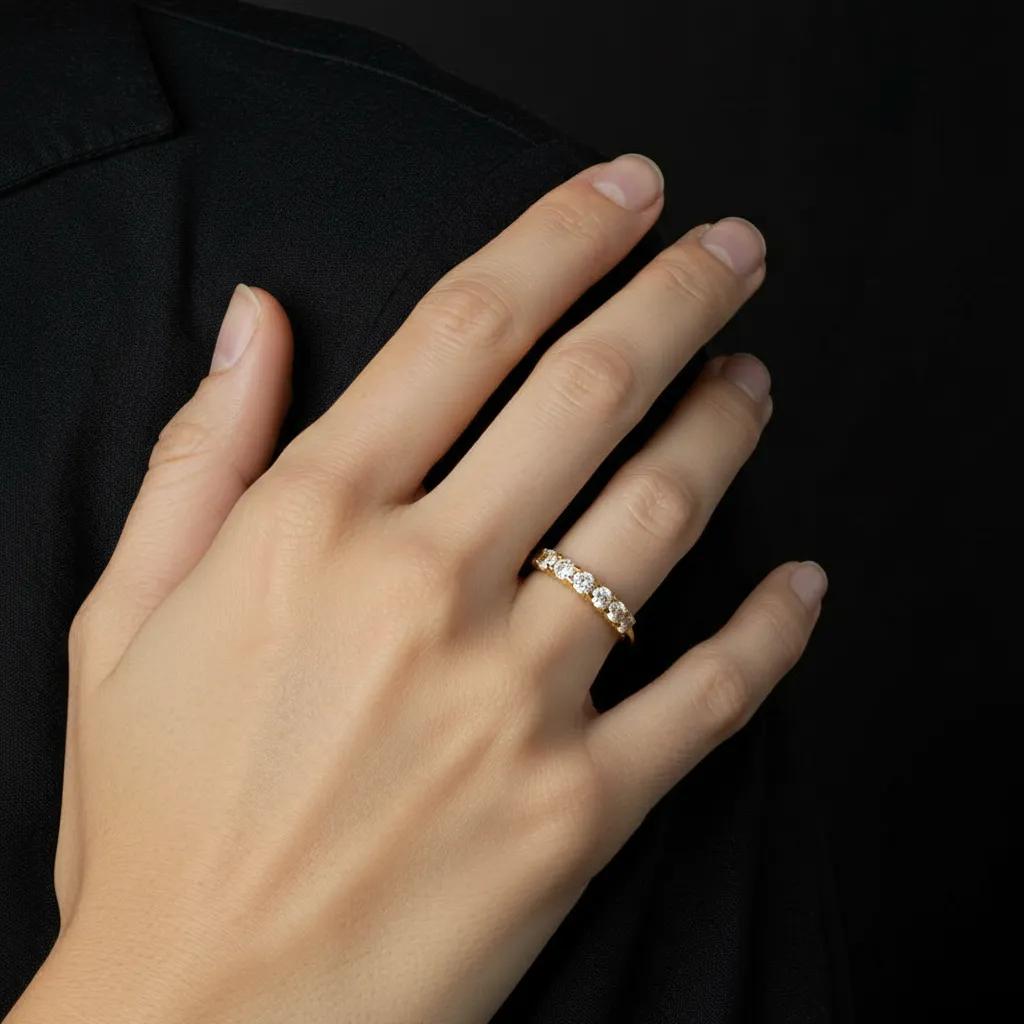 Anello Gold Six Diamonds