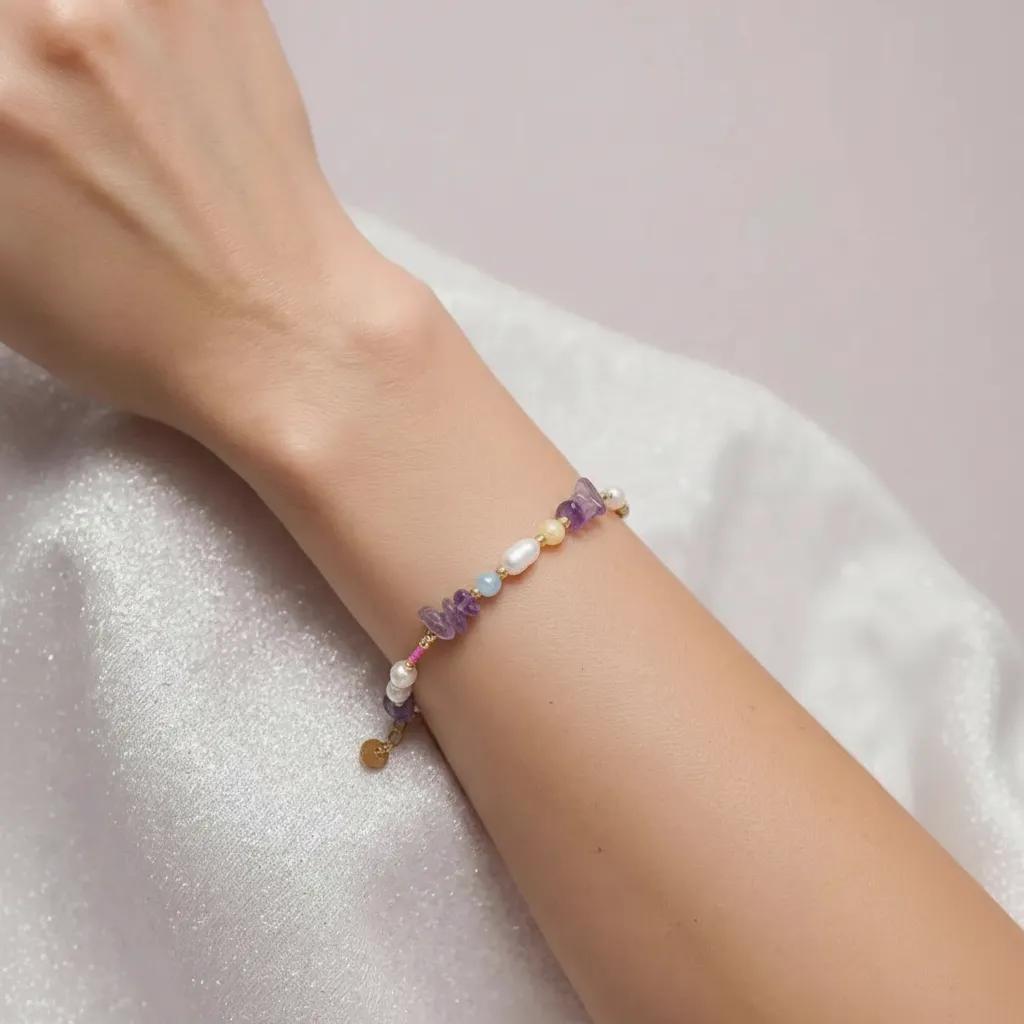 Armband Fluss Veilchen