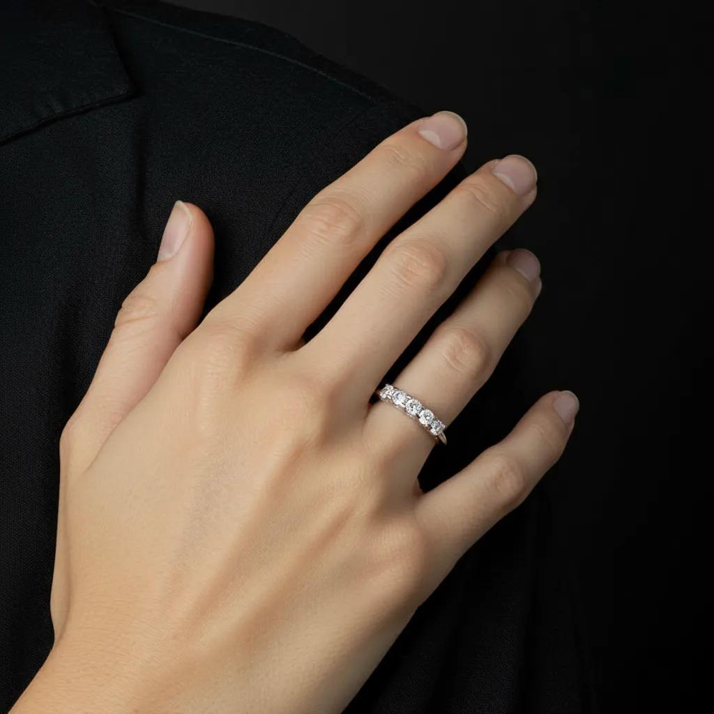 Anello Silver Six Diamonds