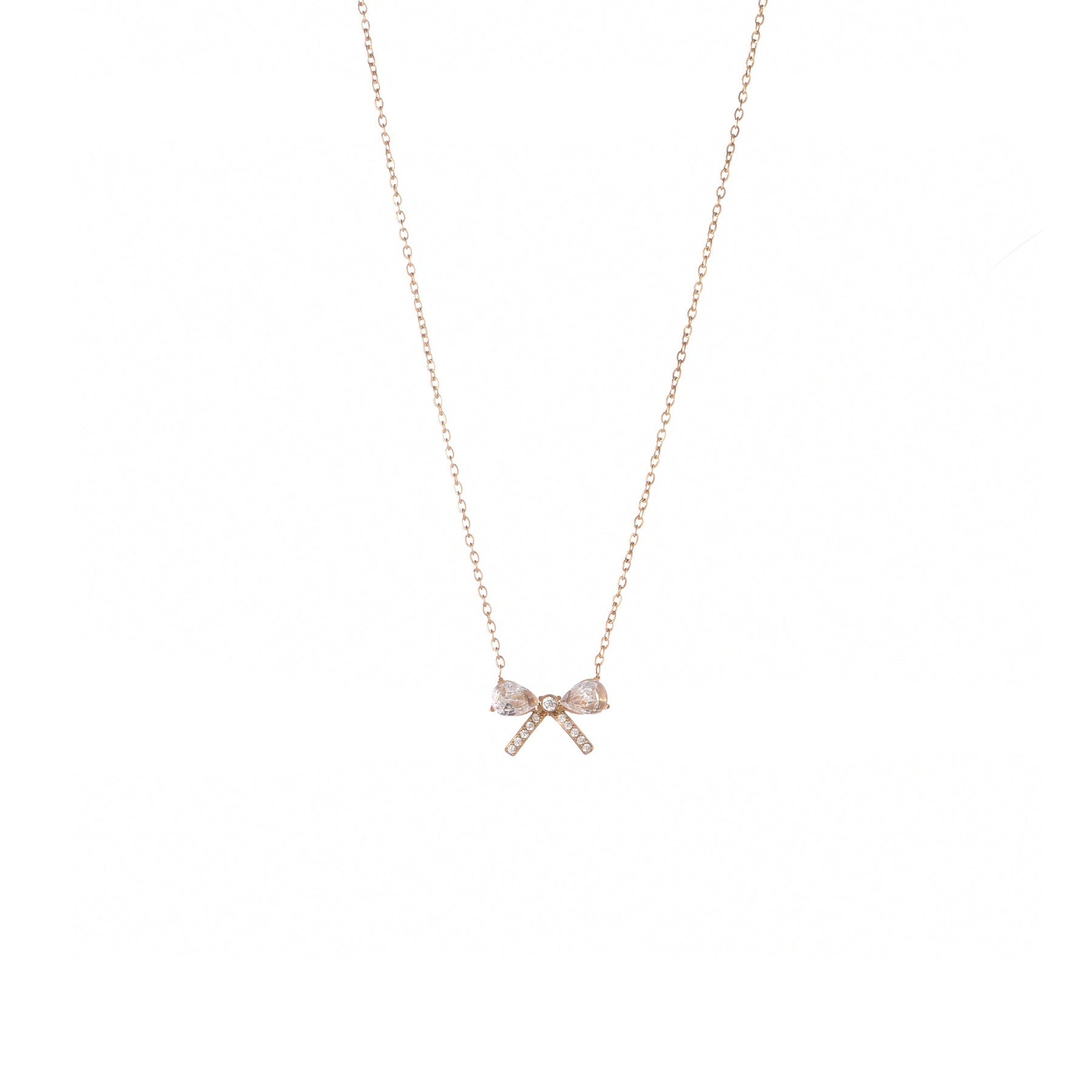 Crystal Bow Necklace