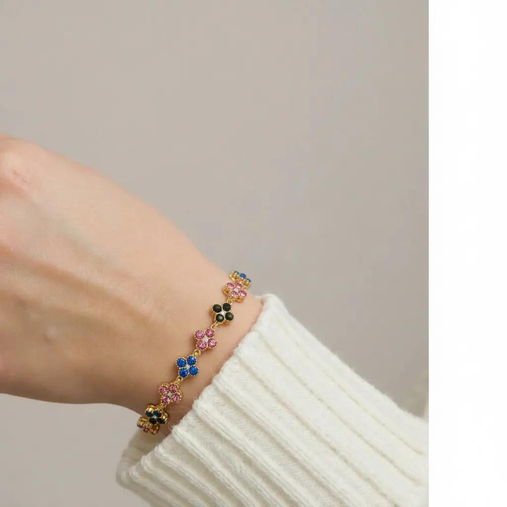 Bracciale Golden Sparkling Rainbow