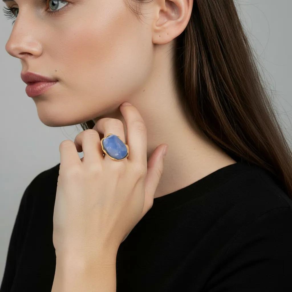 Anello Eden Light Blue