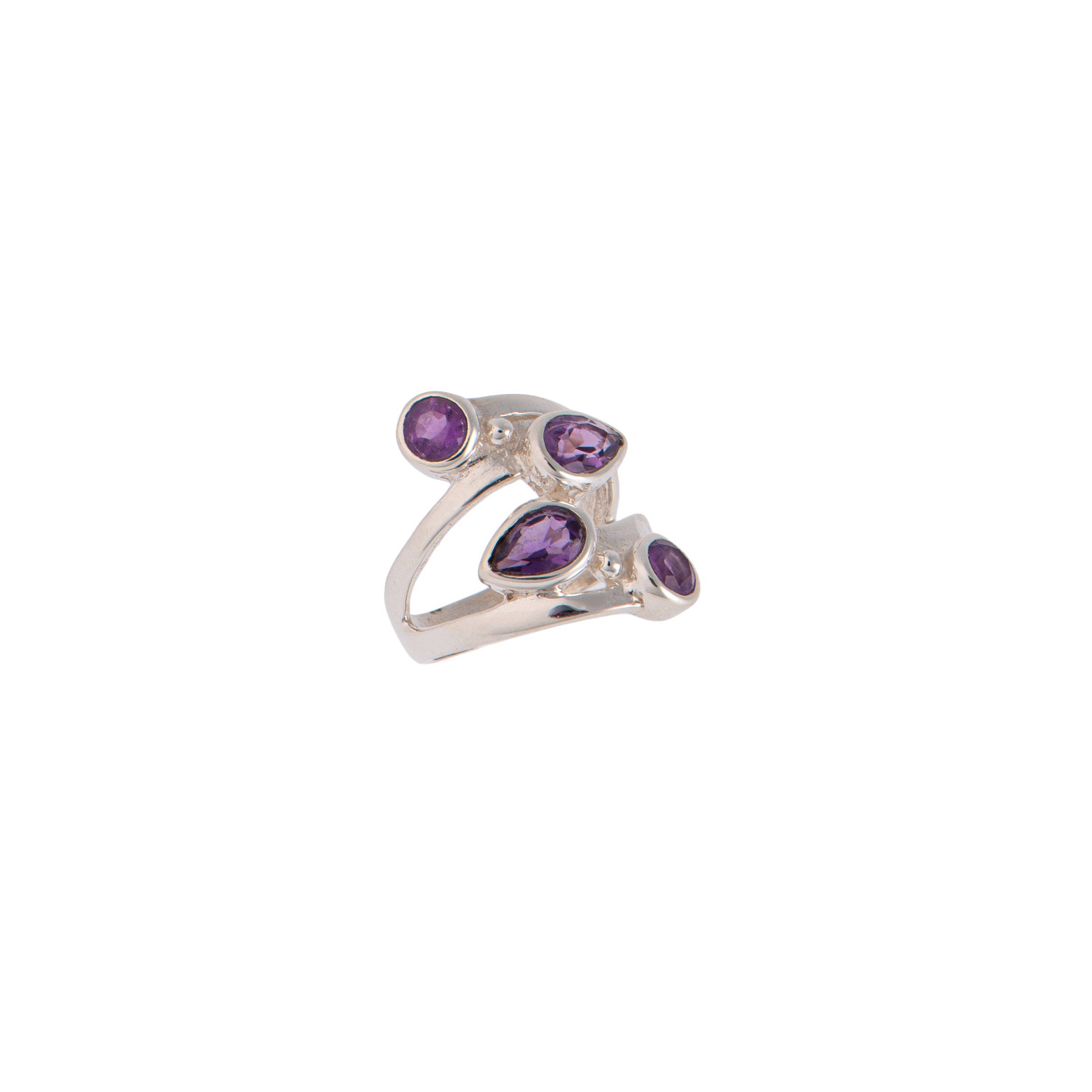Anello Zenia Four Lavender Gems