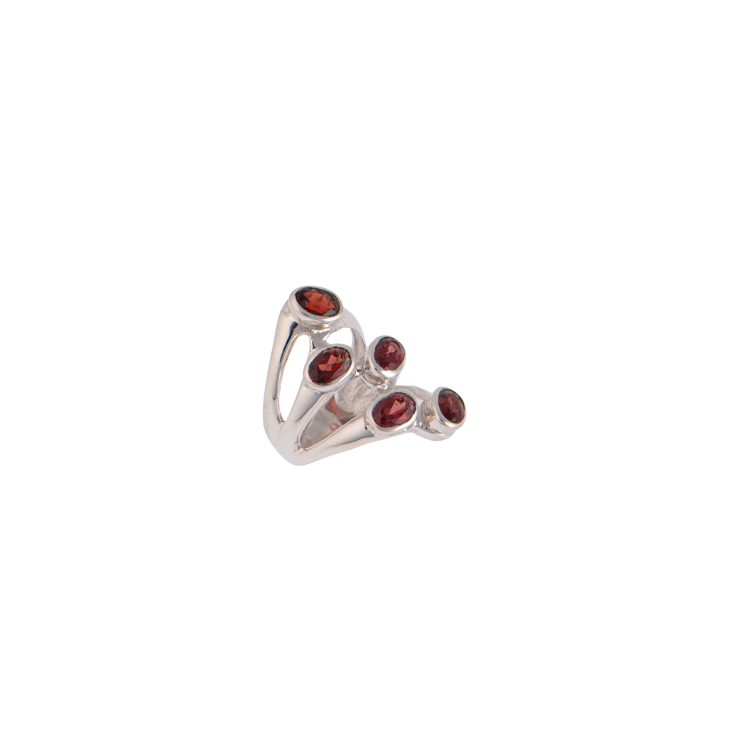 Anello Zenia Five Red Gems